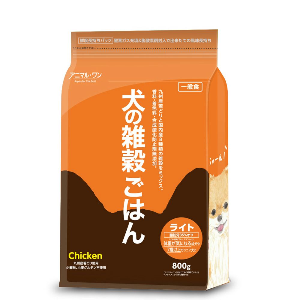 アニマル・ワン 犬の雑穀ごはん ライトチキン 800ｇ