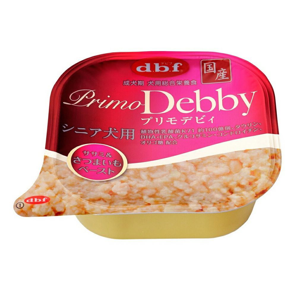 デビフ プリモデビィ シニア犬用 ササミ＆さつまいもペースト 95g