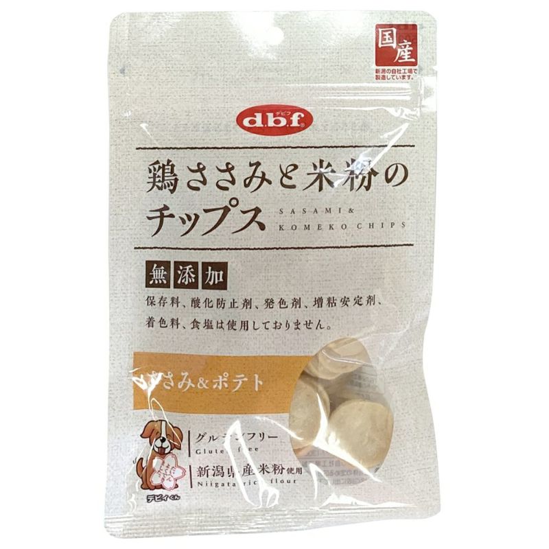 デビフ 鶏ささみと米粉のチップス ささみ＆ポテト 50g