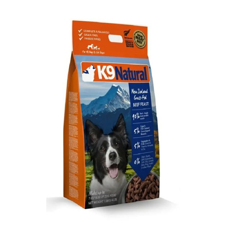 K9ナチュラル フリーズドライ ビーフ フィースト1.8kg